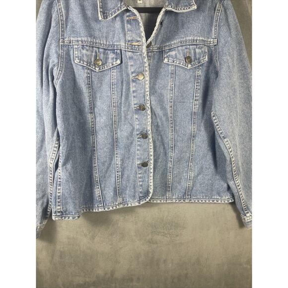 Territory Ahead Vintage Denim Blue Jean Jacket Women's Size‎ XP - Picture 6 of 7